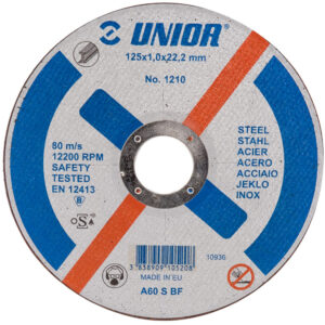 Unior 1210 Brusna ploča za čelik, ravna, 115, 610518