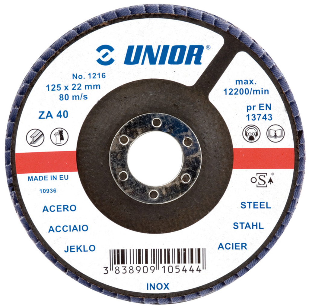 Unior 1216 Disk lamelasti, 125, 610545