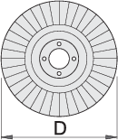Unior 1216 Disk lamelasti, 125, 610545 - Slika 2