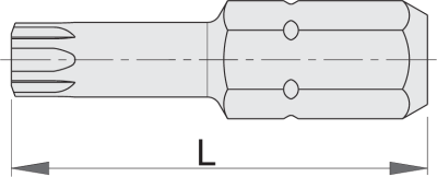 Unior 6472C6,3 Nastavak torx (TX), 3 kom./pakovanje, TX 27, 621283 - Slika 2