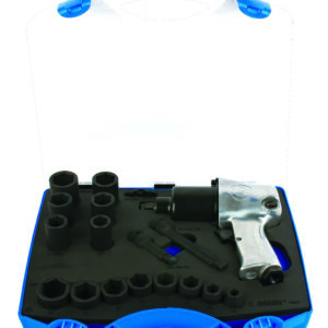 Unior 1565 Odvrtač pneumatski 1/2" sa nasadnim ključevima, u plastičnoj kutiji, /20, 615516