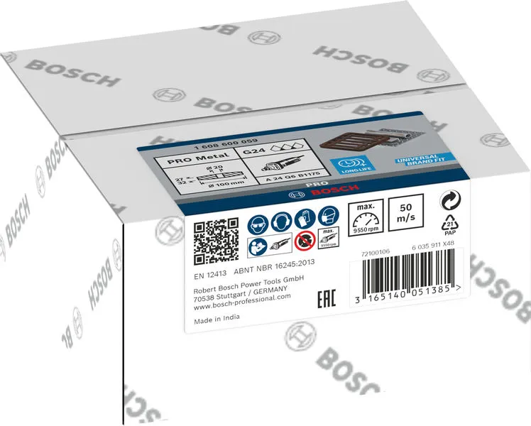 PRO Metal brusno tocilo, 100×27×20 mm, G24 1608600059