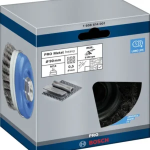PRO Metal heavy lončasta četka 90×0,5 mm, sa navojem 1608614001