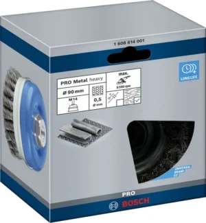 PRO Metal heavy lončasta četka 90×0,5 mm, sa navojem 1608614001