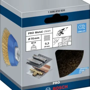 PRO Metal clean lončasta četka 70×0,30 mm, sa navojem 1608614020