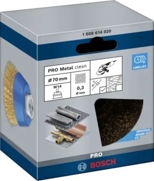PRO Metal clean lončasta četka 70×0,30 mm, sa navojem 1608614020