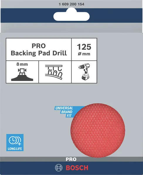 PRO Backing Pad 125×8 mm, čičak-traka 1609200154