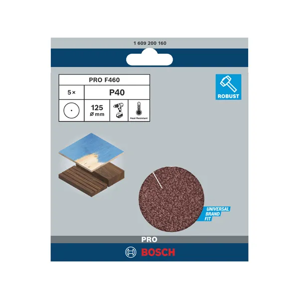 PRO F460 Brusni list, 125 mm, G40 1609200160