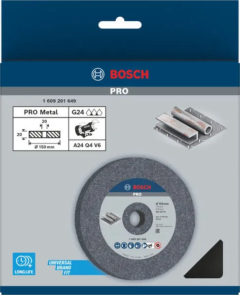 PRO Metal brusno tocilo 150×20×20 mm, G24 1609201649