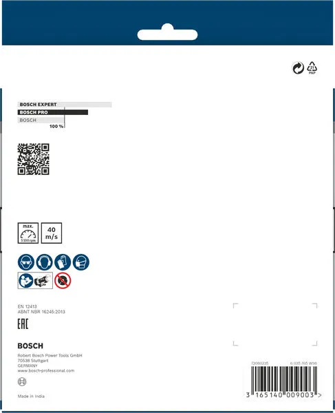 PRO Metal brusno tocilo 150×20×20 mm, G60 1609201650