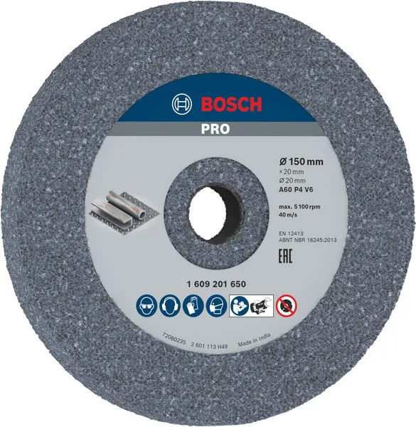Bosch PRO Metal brusno tocilo 150×20×20 mm, G60 1609201650