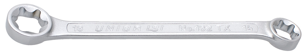 Unior 182/2BTX Ključ okasti sa TX profilom povijeni, E14 x E18, 612894