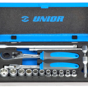 Unior 188BI Ključevi nasadni, prihvat 1/4", u metalnoj kutiji, 4 - 13/16, 611996