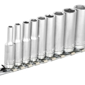 Unior 188H6LP9 Ključevi nasadni dugi, prihvat 1/4", na držaču, 4 - 13/9, 622629
