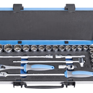 Unior 190BI12P24 Ključevi nasadni, dvanaestougaoni, prihvat 1/2", u metalnoj kutiji, 10 - 32/24, 611941