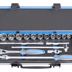 Unior 190BI6P22IN Ključevi nasadni colovni, prihvat 1/2", u metalnoj kutiji, /22, 615180