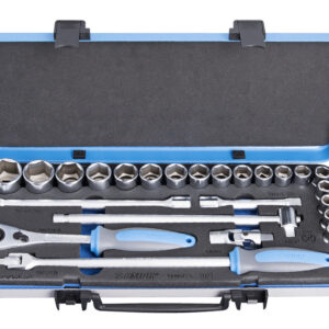 Unior 190BI6P24 Ključevi nasadni, prihvat 1/2", u metalnoj kutiji, 10 - 32/24, 611939