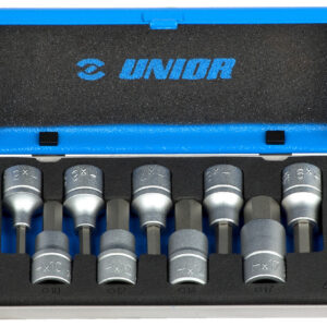 Unior 192/14 Ključevi nasadni sa imbus profilom, prihvat 1/2", u metalnoj kutiji, /9, 607064