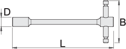 Unior 196/2 Ključ nasadni sa T-ručicom, 13, 602077 - Slika 2