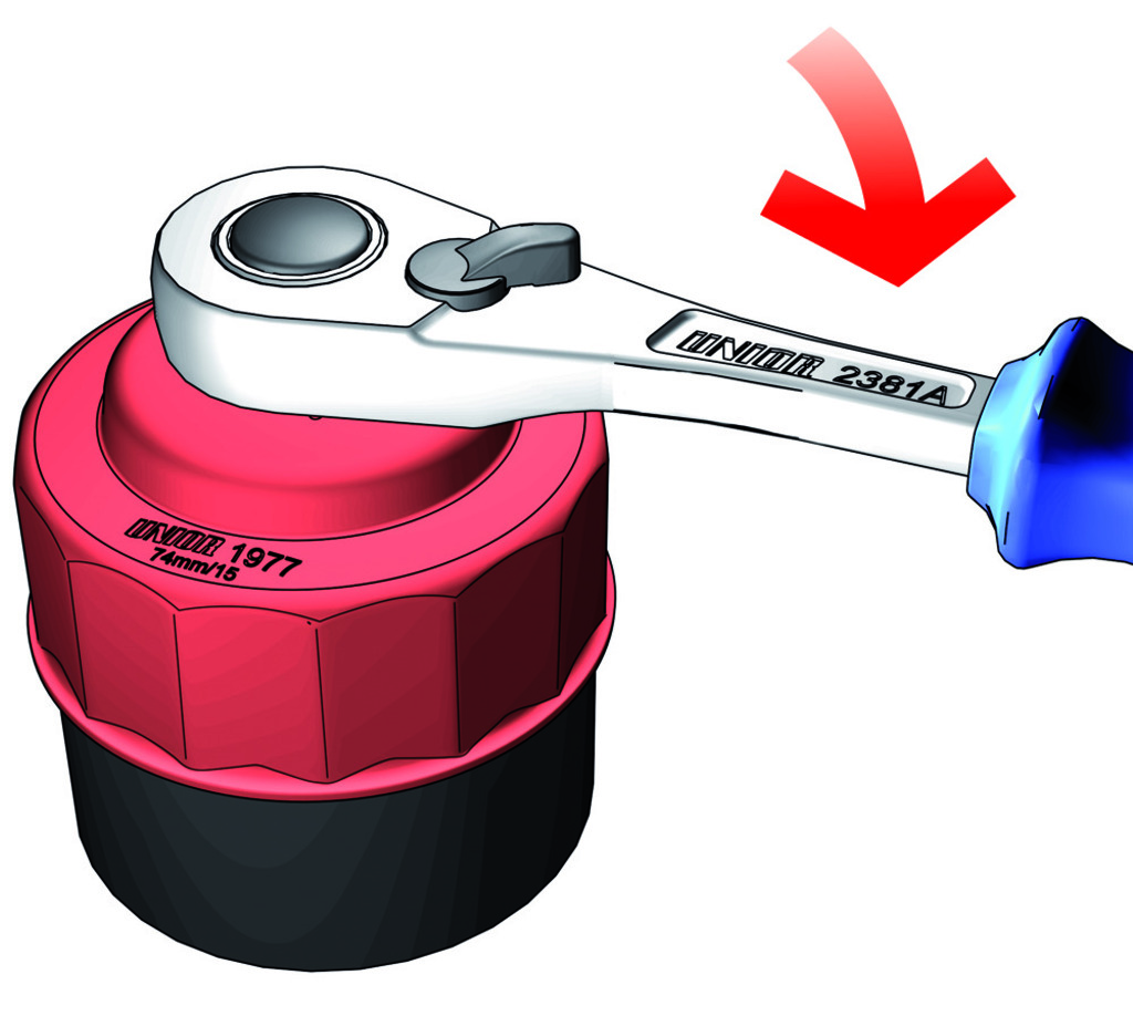 Unior 1977/6 Ključ za filter ulja, 36 x 6, 620951 - Slika 2