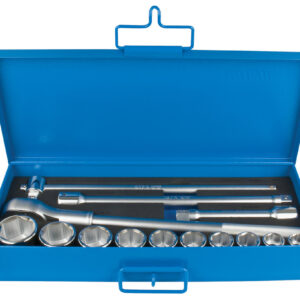 Unior 197MB3 Ključevi nasadni, colovni, prihvat 3/4", u metalnoj kutiji, 7/8"-17/8"/14, 617119