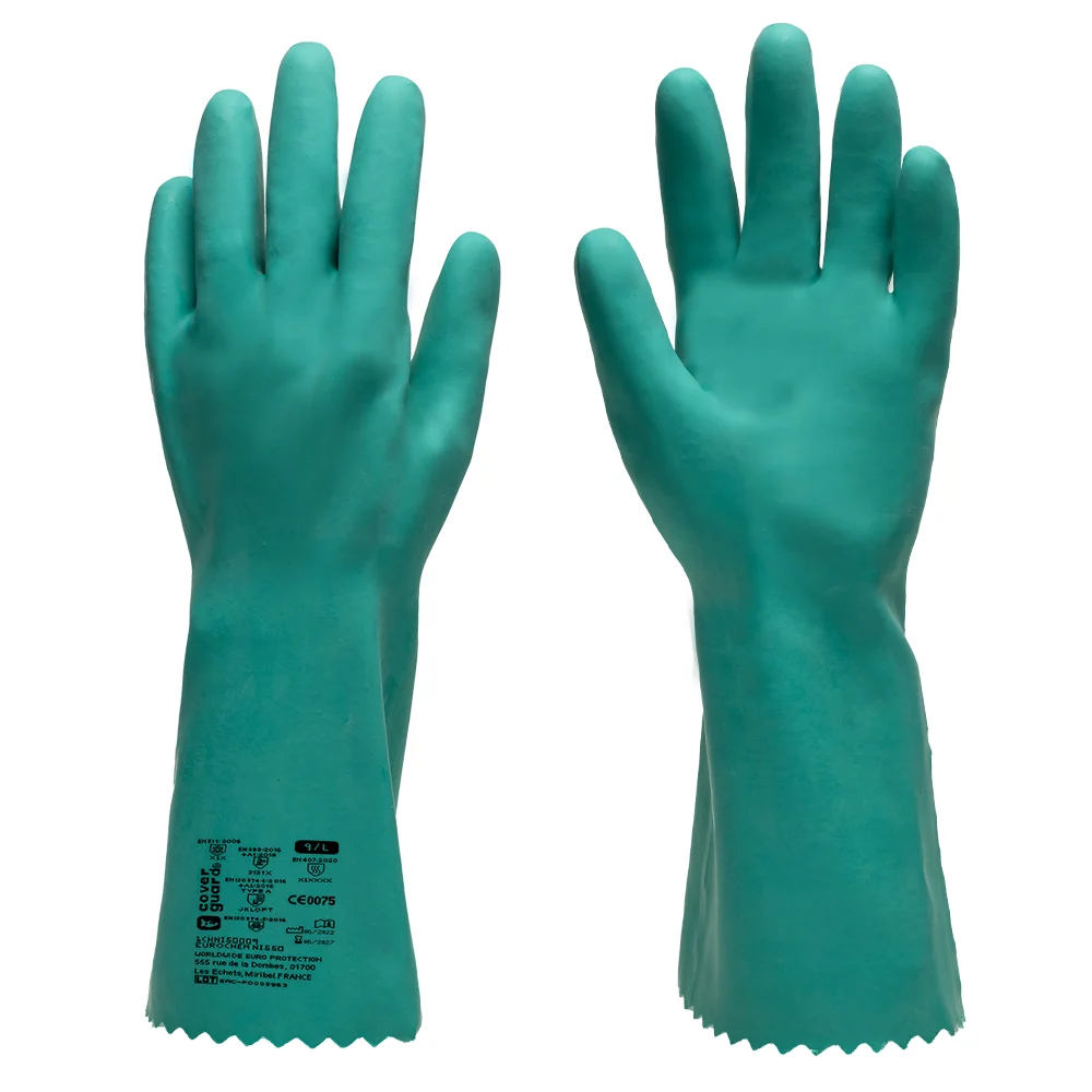 Coverguard Rukavica nitrilna EUROCHEM NI550 zelena 1CHNI50009