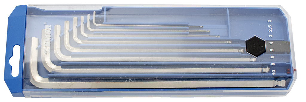Unior 220/3SLPB2 Ključevi imbus, loptasti, dugi, u plastičnoj kutiji, 2-10/8, 610917