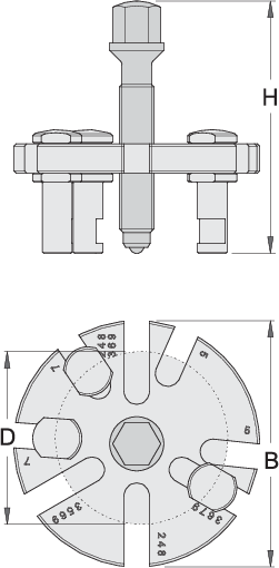 Unior 2210/2A Univerzalni skidač remenica, 100, 621780 - Slika 8