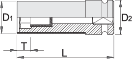 Unior 231/4P Ključ IMPACT, prihvat 1/2", za aluminijumske felne, 19, 616764 - Slika 3