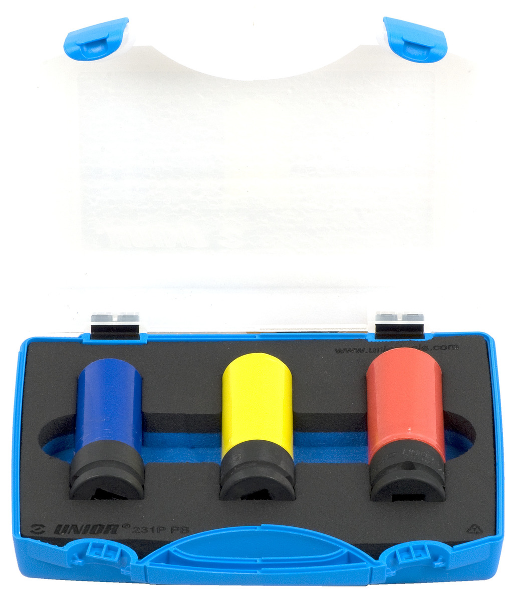 Unior 231/4PPB Ključevi IMPACT za aluminijumske felne u garnituri u plastičnoj kutiji, 17 - 21/3, 619965