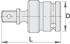 Unior 232.6/4 Zglob kardanski IMPACT, prihvat 3/4", 3/4" - 90, 603994 - Slika 2