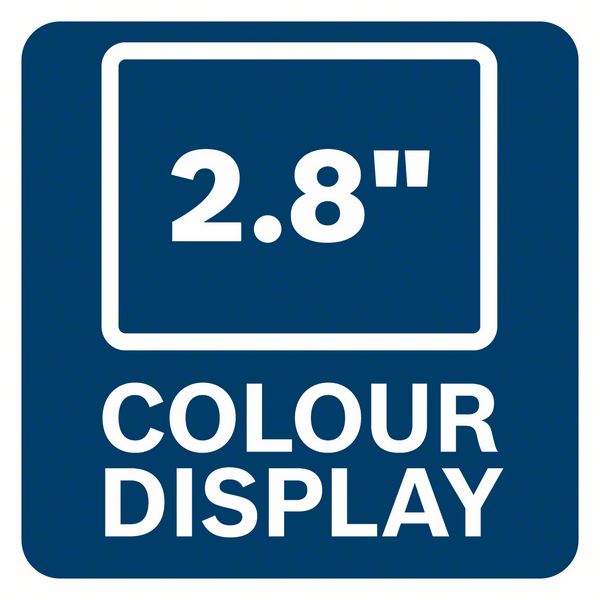 2.8" colour display