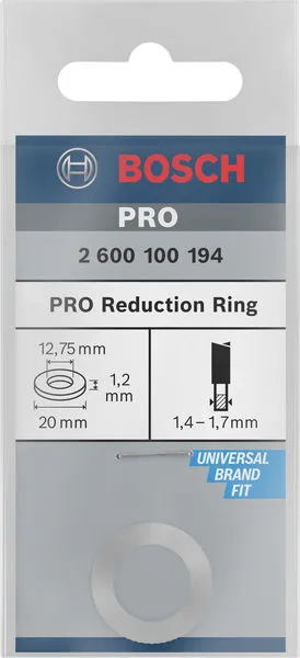 Redukcioni prsten za PRO list kružne testere 20×1,2×12,75 mm 2600100194