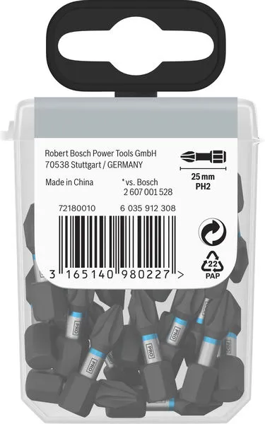 PRO Phillips Impact nastavak PH2, 25 mm, 25 kom 2607002803