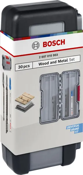 Wood and Metal set listova ubodne testere, 30 kom. 2607010903