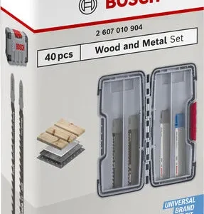 Wood and Metal set listova ubodne testere, 40 kom. 2607010904
