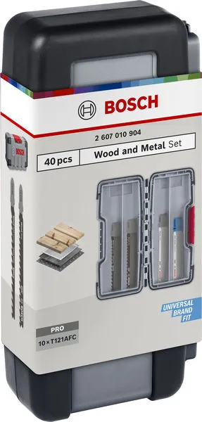 Wood and Metal set listova ubodne testere, 40 kom. 2607010904