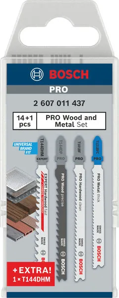 PRO Wood and Metal set 15 delova 2607011437