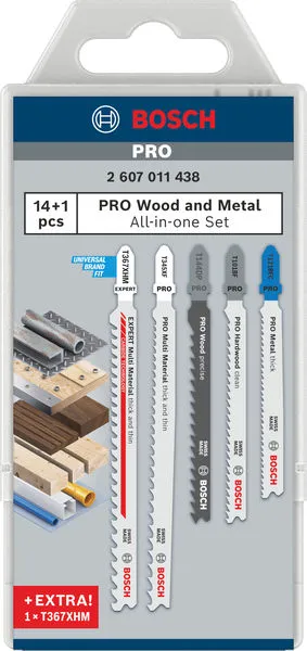 PRO Wood and Metal All-in-one set 15 kom 2607011438