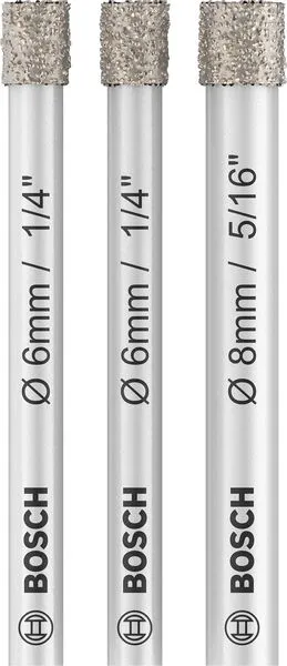 Bosch PRO Ceramic dry set burgija, 6×66, 6×66, 8×66 mm, 3 kom. 2607011626