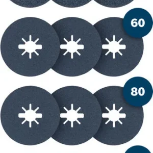 PRO R574 X-Lock fiber disk, 125 mm, G36×3, G60×3, G80×3, G120×3, 12 delova 2607012055