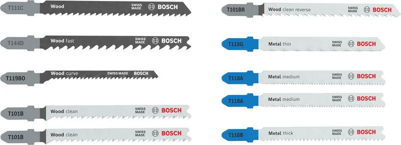 Bosch Wood and Metal set listova ubodne testere, 10 kom. 2607012071