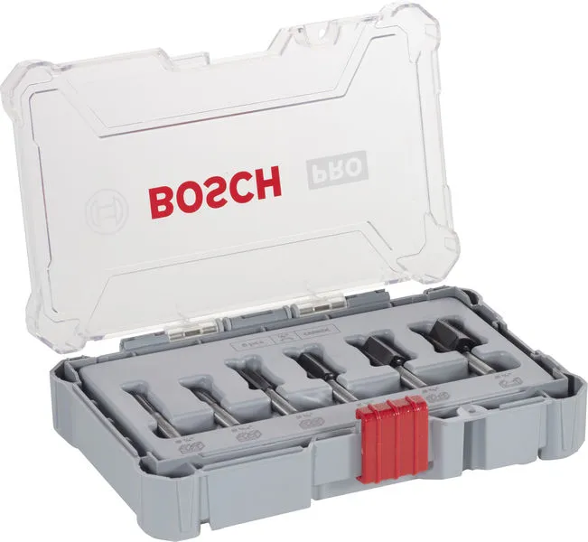 Bosch Set PRO ravnih glodala, prihvat 1/4″, 6 delova 2607017467