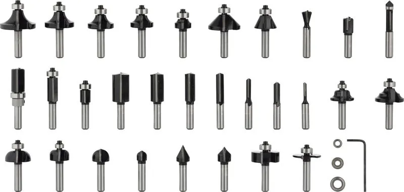 Kombinovani set PRO glodala prihvat 8 mm, 30 delova 2607017475