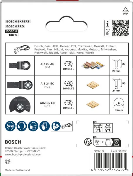 Komplet oštrica za drvo i meki metal, 3 kom. 2607017774