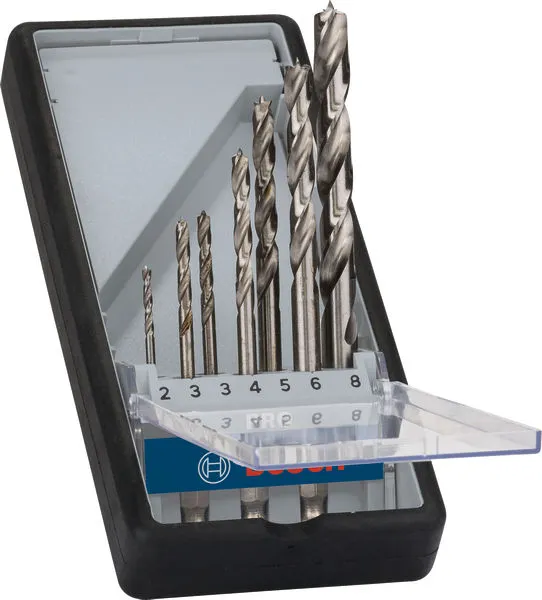 Bosch Set PRO Wood HSS spiralnih burgija za drvo 7 kom 2607019923