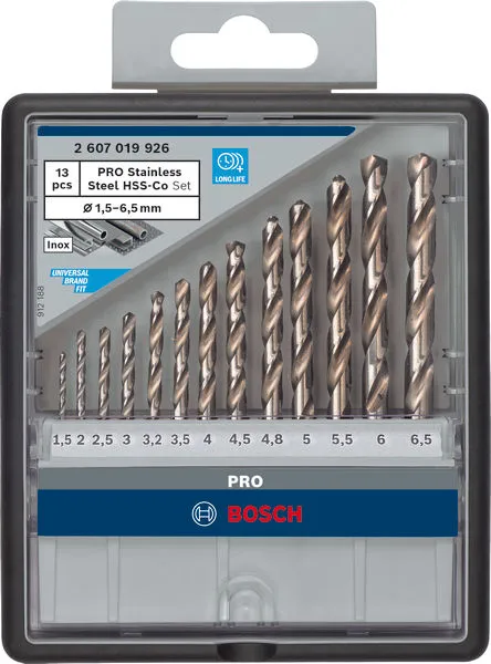 Set PRO Stainless Steel HSS-G burgija za metal 13 kom 2607019926