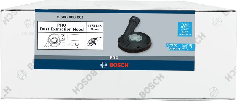 PRO Dust Extraction Hood, SAG bez ključa HG, 115/125 mm 2608000881