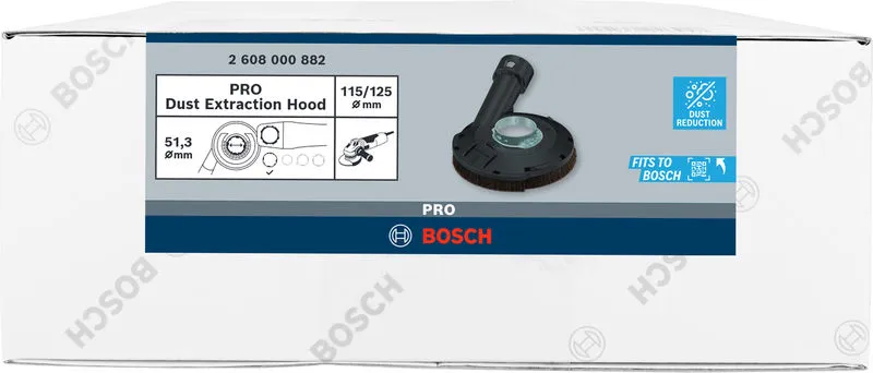 PRO Dust Extraction Hood, SAG bez ključa ≥1 kW/X-LCK, 115/125 mm 2608000882
