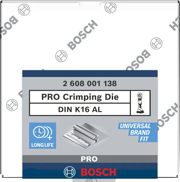 PRO kalup za presovanje, DIN K16 AL, 50 mm², aluminijum 2608001138